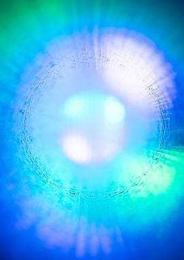 Tunnel of Light, Blue and Green 3