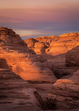 Canyon Landscape at Sunset