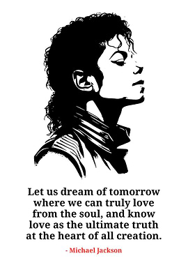 Michael Jackson Black and White Portrait