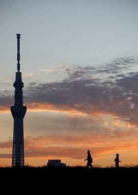 Tokyo Skytree at Sunset