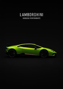 Lamborghini Huracan Performante Green Car