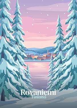 Rovaniemi Finland Winter Landscape