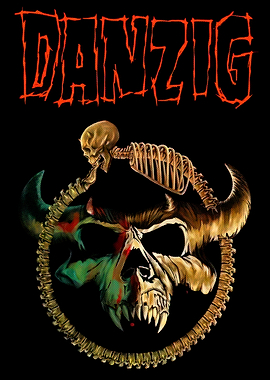 Danzig Album Art with Skull