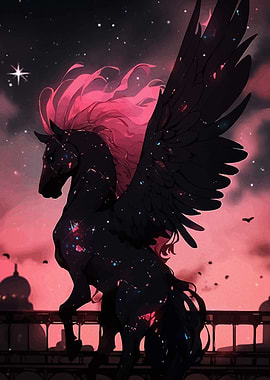 Celestial Pegasus Pink Mane