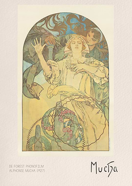 Alphonse Mucha De Forest Phonofilm Poster