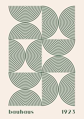 Bauhaus Geometric Pattern Art Print