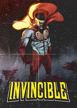 Invincible Comic Book Hero Poster