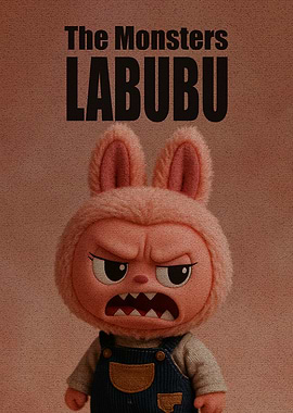 The Monsters Labubu Angry Character Portrait
