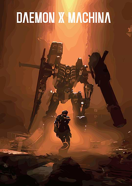 Daemon X Machina Game Poster