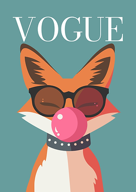 Vogue Fox with Bubble Gum