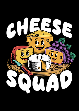 Cheese Squad Cartoon Illustration
