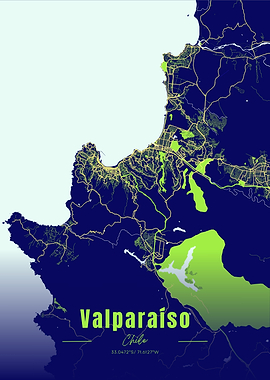 Valparaíso, Chile City Map