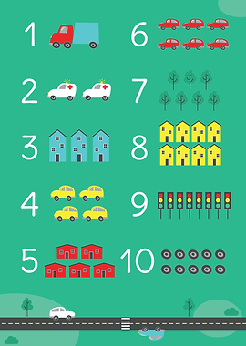 Counting with Vehicles and Houses