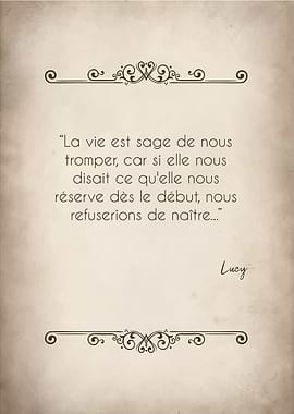French Quote by Lucy on Parchment