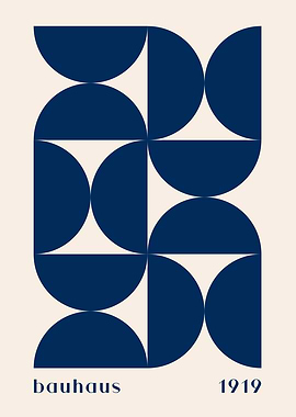 Bauhaus Geometric Pattern Art Print