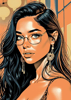 Portrait of a Woman with Glasses