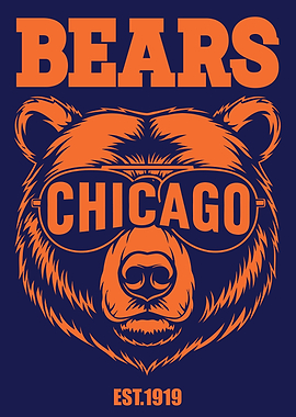 Chicago Bears Mascot Graphic