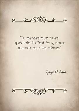 Izaya Orihara Quote on Vintage Paper