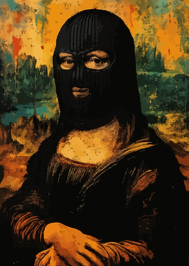 Mona Lisa Balaclava Art