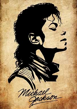 Michael Jackson Silhouette Portrait