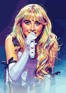 Sabrina Carpenter Pop Art Portrait