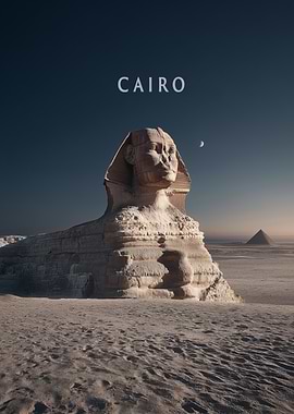 Cairo, Egypt: Sphinx and Pyramid