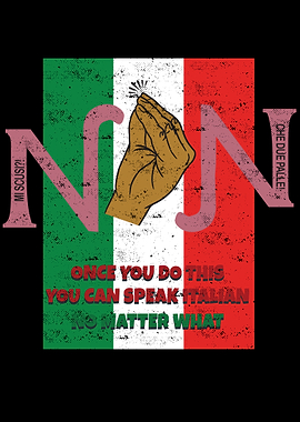 Italian Hand Gesture Speak Italian