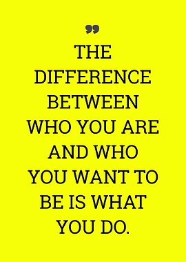 Inspirational Quote on Yellow Background