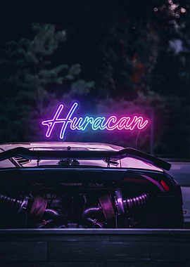 Huracan Twin Turbo Neon Sign