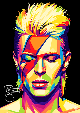 David Bowie Pop Art Portrait