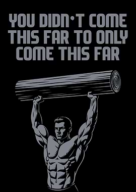 Motivational Weightlifting Illustration