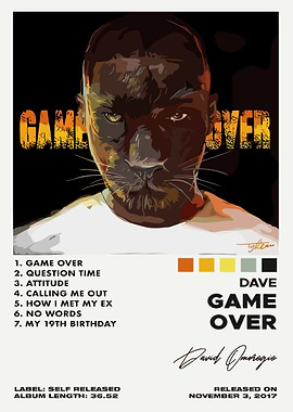 Dave - Game Over Album Cover
