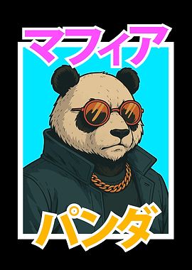 Panda Retro Mafia Boss