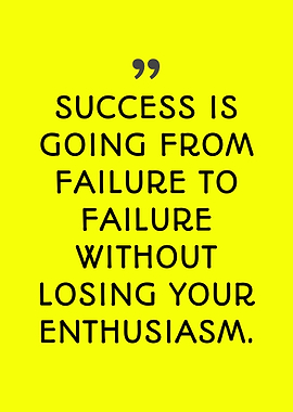 Inspirational Quote on Success and Enthusiasm