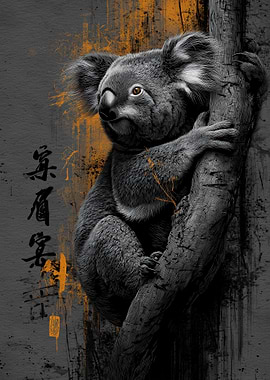 Ukiyo Minimalism Koala