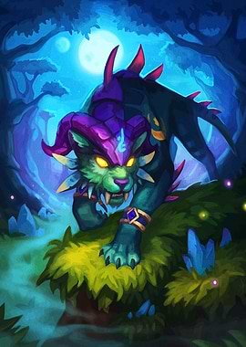 Fantasy Creature Moonlight Forest