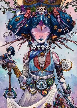 Mystical Woman with Doll