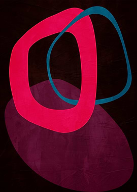 Abstract Shapes on Dark Background