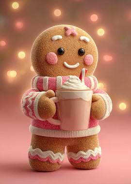 Gingerbread Man with Cocoa