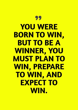 Motivational Quote: Born to Win