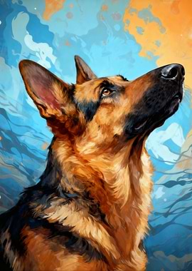 German Shepherd Portrait