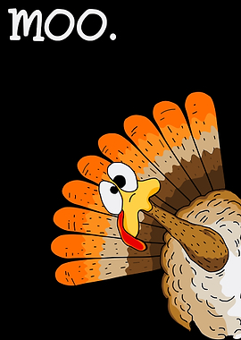 Moo Turkey Cartoon