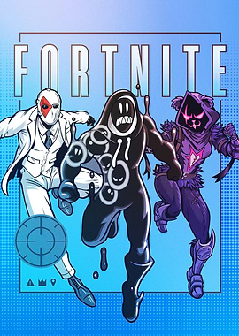 Fortnite Blue Trio