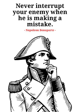 Napoleon Bonaparte Quote Illustration