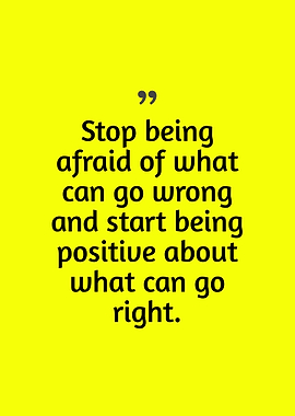 Positive Affirmation on Yellow Background