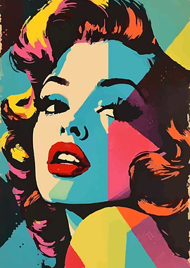 Pop Art Woman Portrait