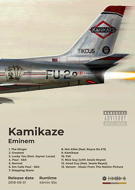 Eminem - Kamikaze Album Cover Art