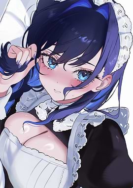 Anime Girl in Maid Outfit