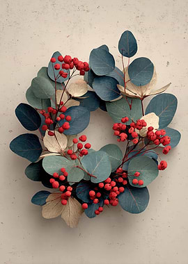 Eucalyptus and Berry Wreath