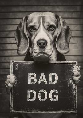 Beagle Mugshot: Bad Dog